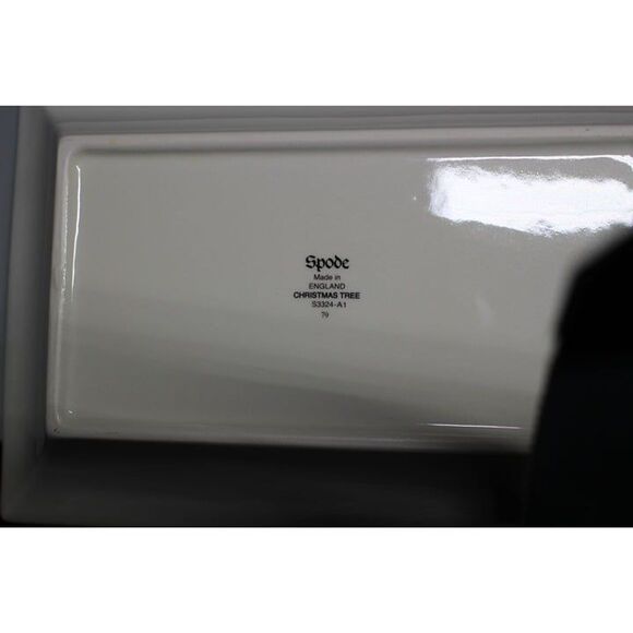 Spode Christmas tree Rectangular Tray 8.5 " (Pre-Owned) - Picture 2 of 3